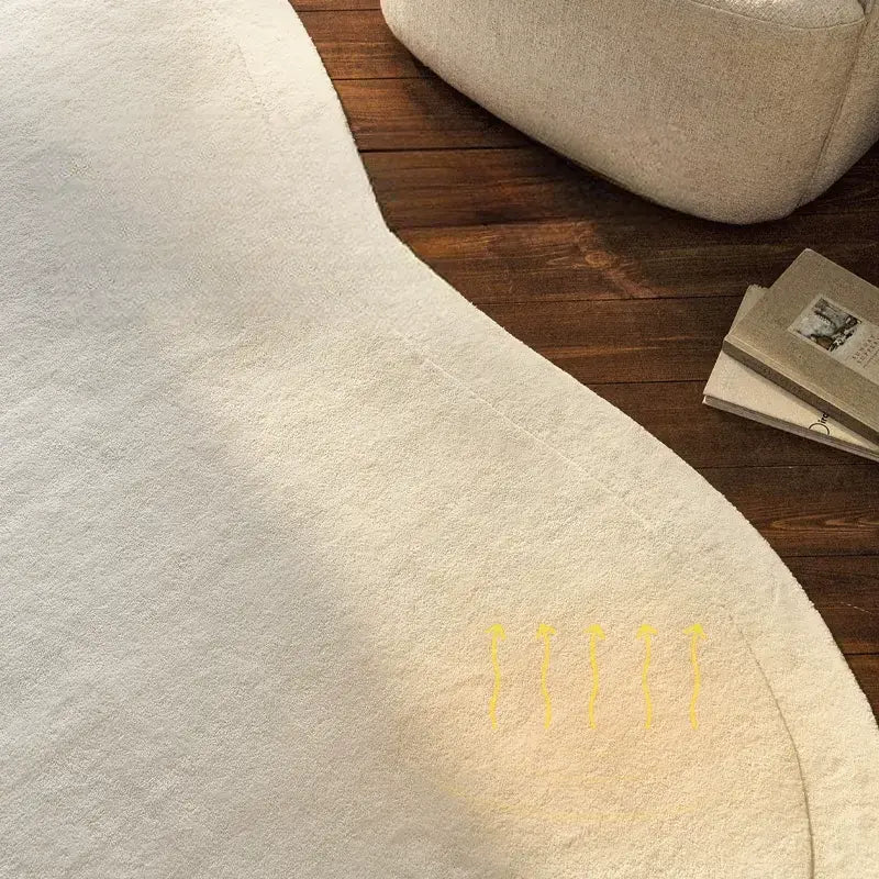 Philomène Special-Shaped High-End Carpet – Elegant Solid Color Design