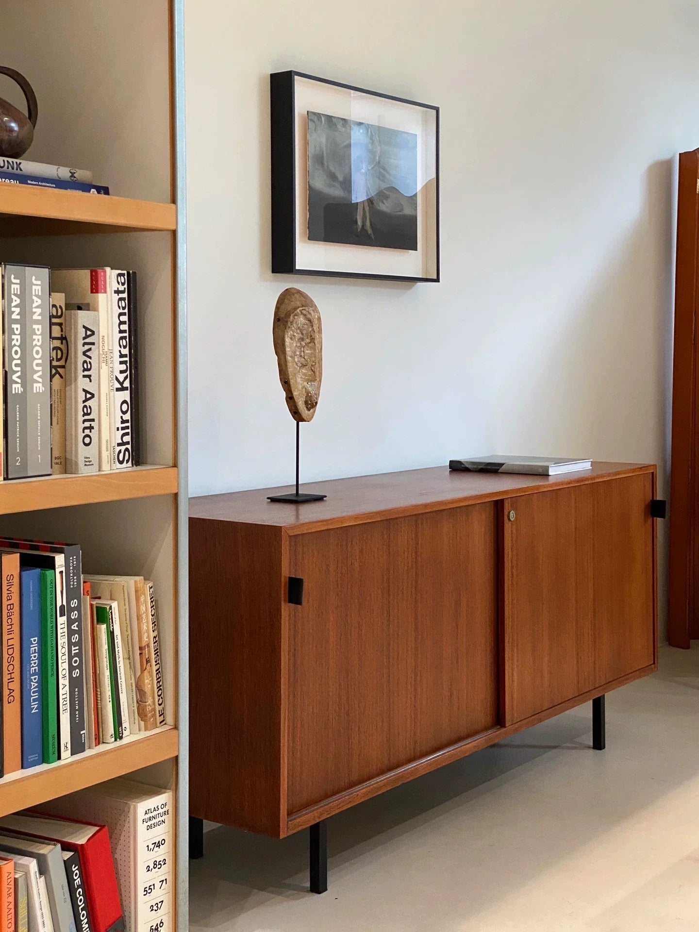 Florence Knoll Model 116 Teak Sideboard Mid-Century Modern Dining Storage Cabinet