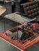 Vintage Italian 1970s Space Age Smoked Glass Rolling Bar Cart Side Table