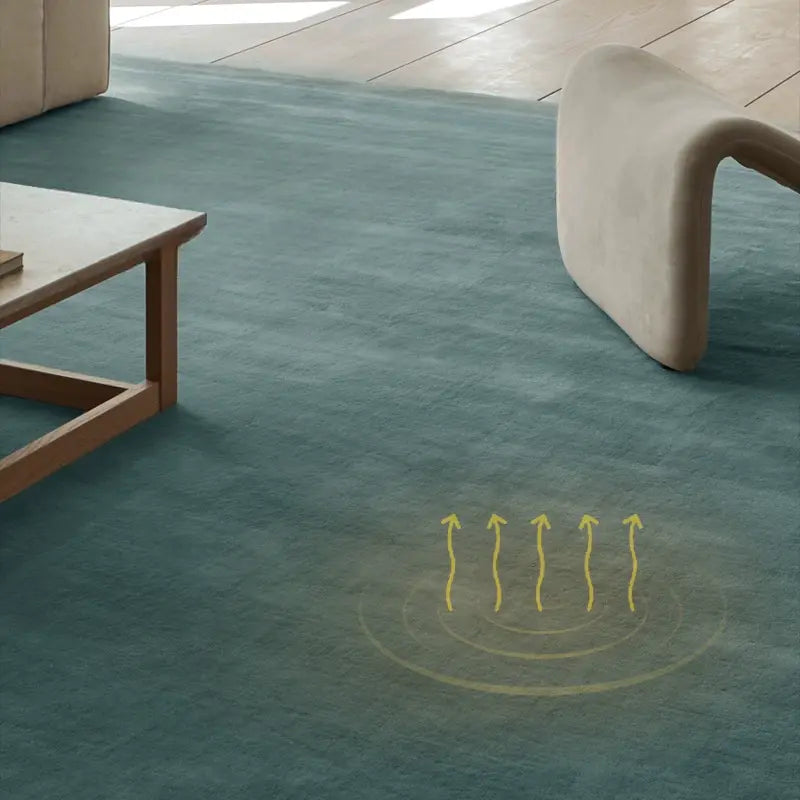 Rafaelle Handmade Retro Emerald Blue Carpet – High-End Custom Design