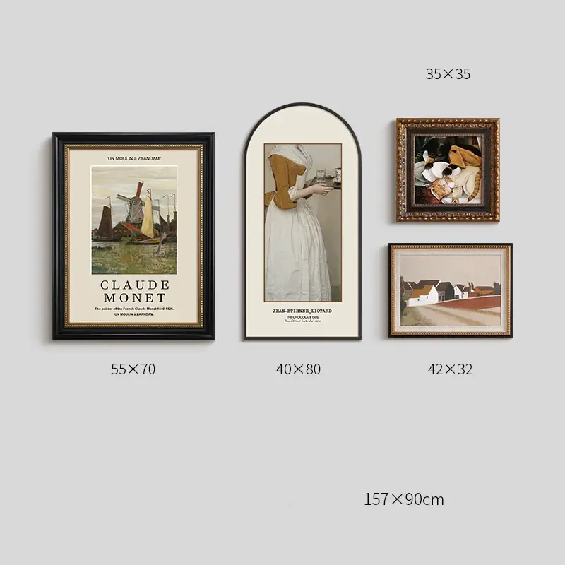 Rosalie Ancient French porch hanging painting
