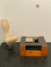 Vintage 1980s Tom Dixon S-Chair: Rare Apricot Leather, Steel Structure, Sculptural Design