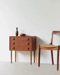 Luna Modern Vintage Three-Drawer Side Cabinet