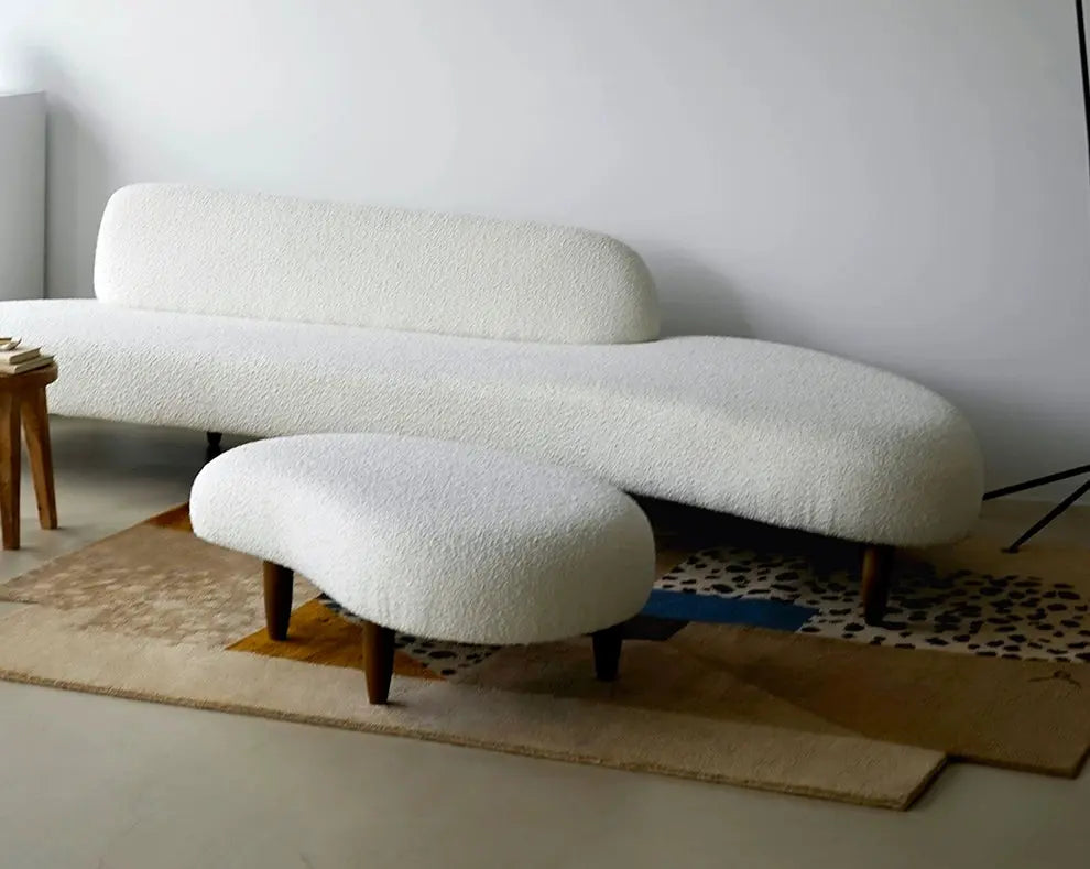 Basilien Handmade Irregular Shaped Carpet – Stylish Retro Design