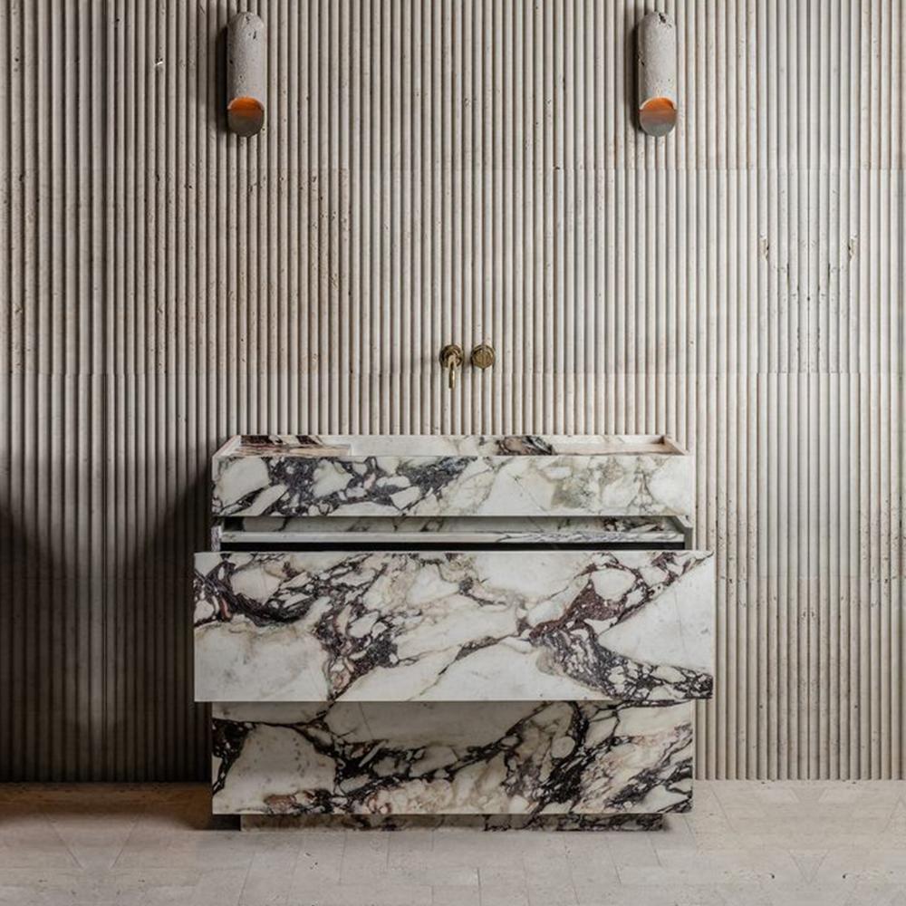 Caden Purple Rock Pedestal Basin