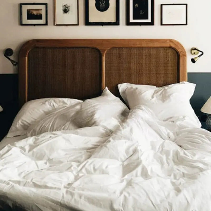 Federico Retro Town Simple Wedding Double Bed