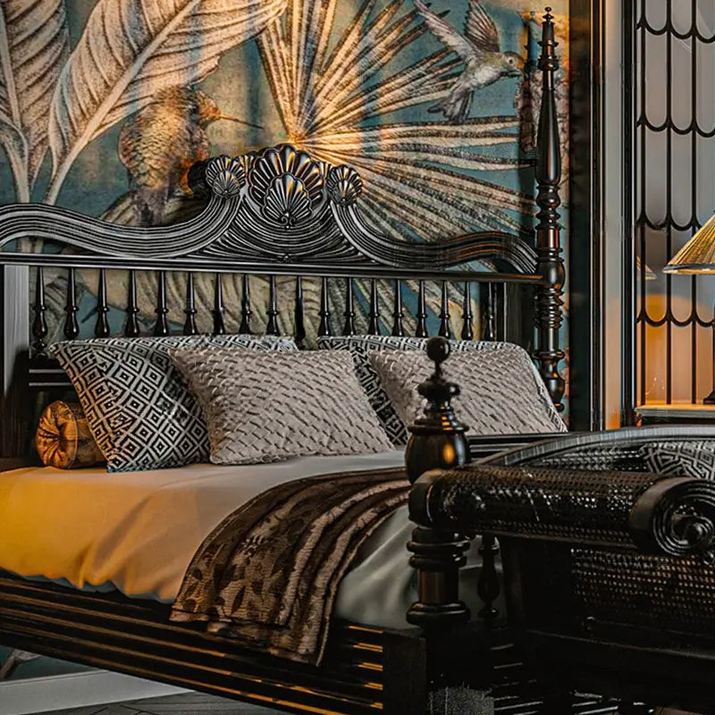 Marcella Highland Cat-Inspired Retro Bed Design