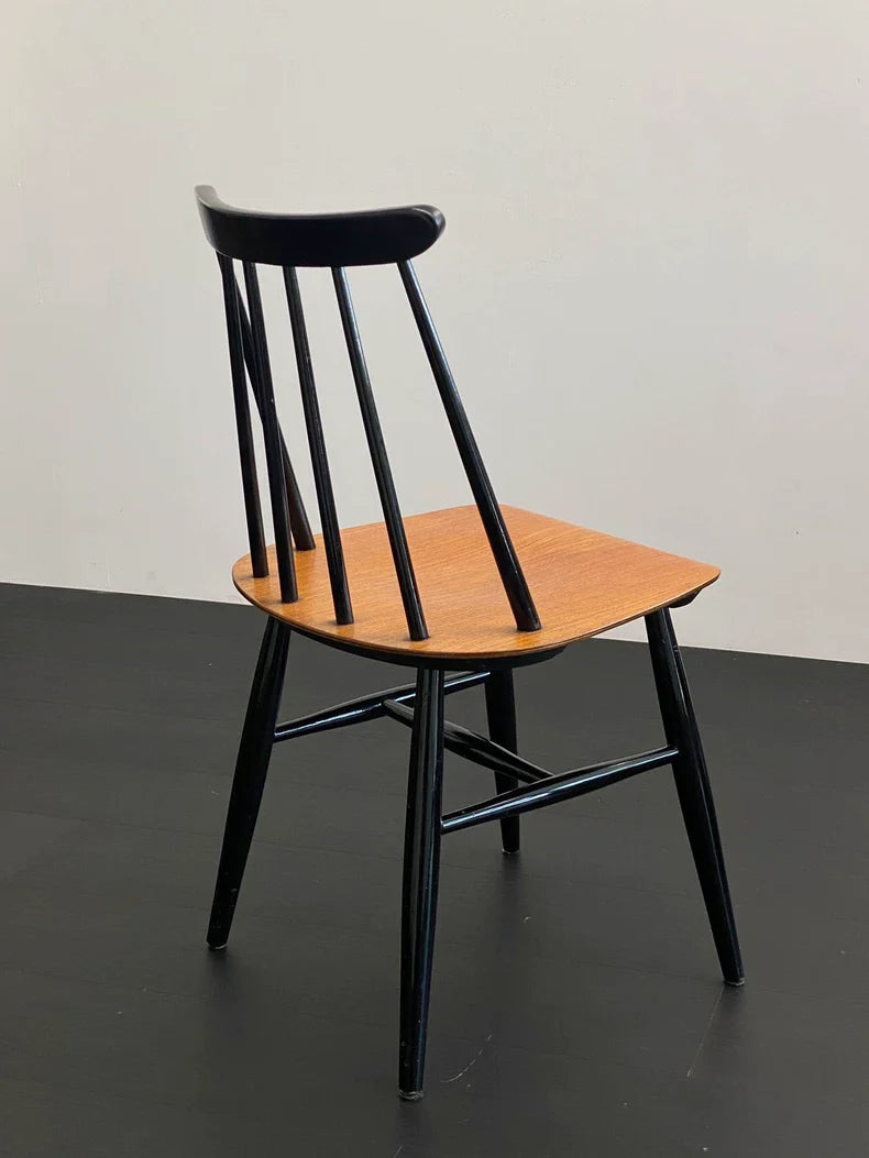 Classic Ilmari Tapiovaara Finnish Mid-Century Modern Wooden Dining Chair
