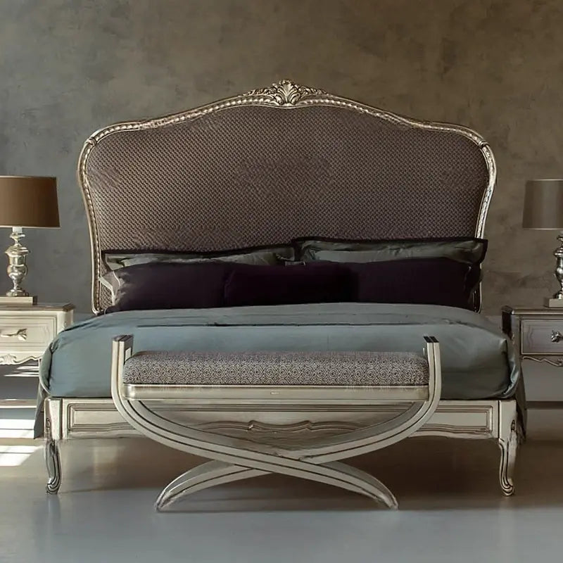 Capucine Elegant Solid Wood Double Bed