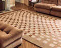 Evangeline Handmade Wabi-Sabi Style Coffee Table Carpet – High-End Italian Design