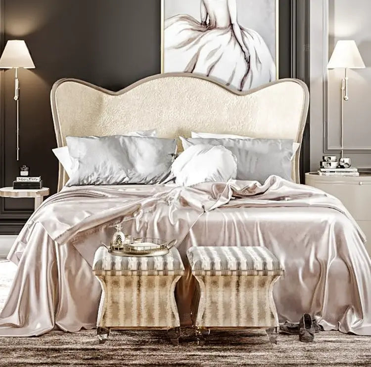 Léon Elegant Retro Double Bed Design