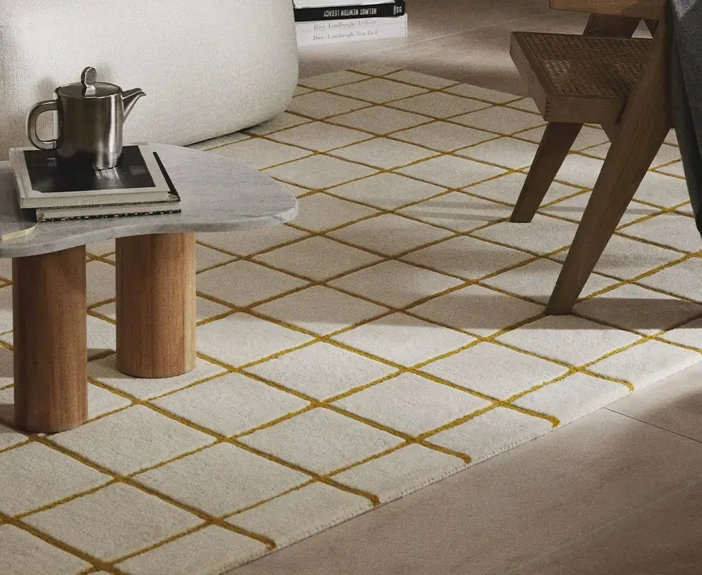Sylvette Nordic Plaid High-Grade Carpet – Formaldehyde-Free Design