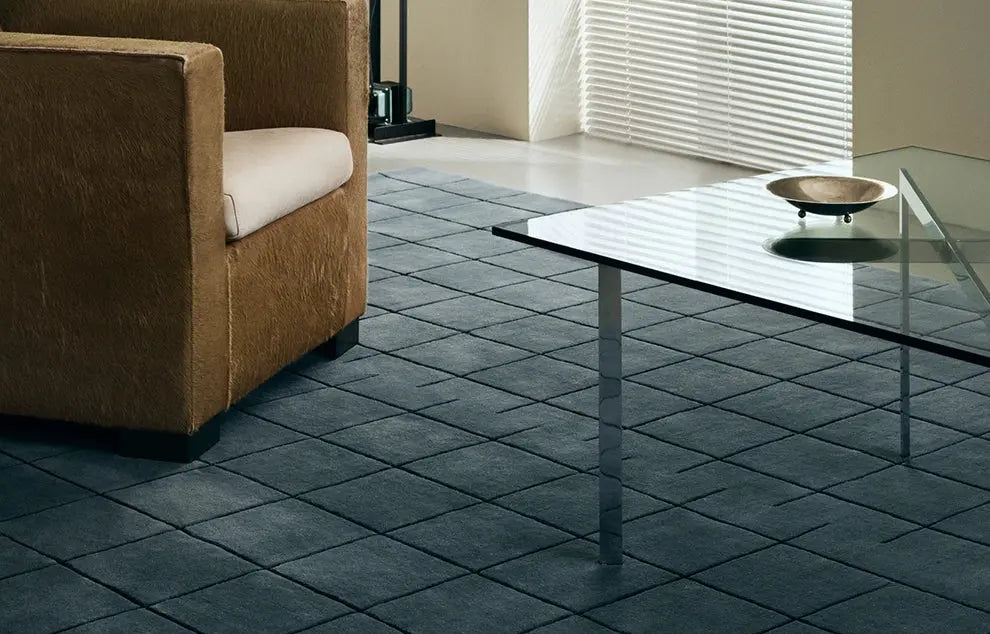 Silvain Handmade Retro Lattice Carpet – High-End Nordic Design