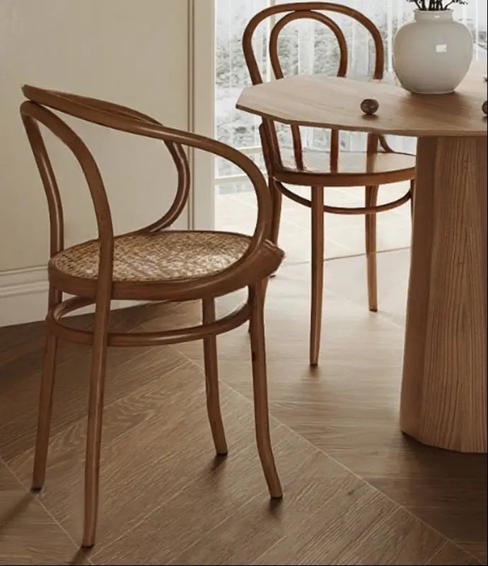 Mathilde Rattan Chair Dining Table Set