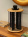 Vintage 1980s Techpoint Memphis Style Rotating CD Rack Side Table Stool