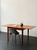 Vintage 1960s Danish Solid Wood Dining Table Mid-Century Modern Design