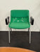 Vintage Italian Tecno Modus Signal Green Padded Armchair Mid-Century Design