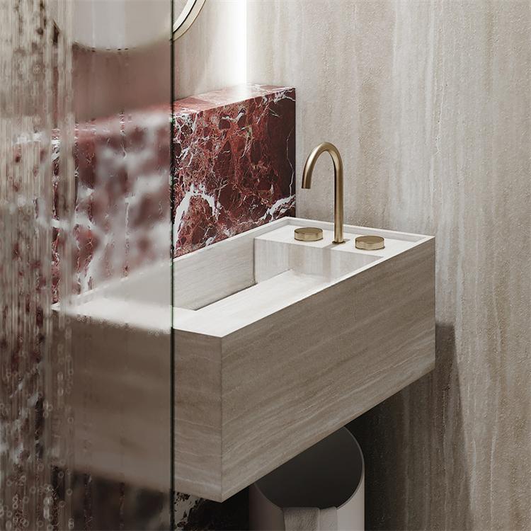 Louise Yellow Roman Cave Sink