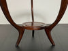 Authentic 1950s Italian Mid-Century Teak Wood Round Coffee Table