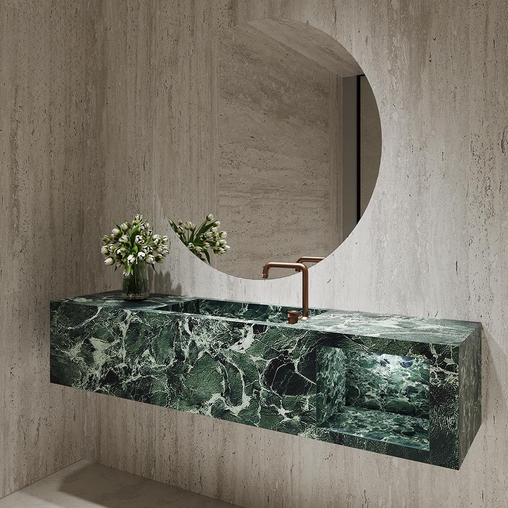 Lian Amazon Green Narrow Edge Sink