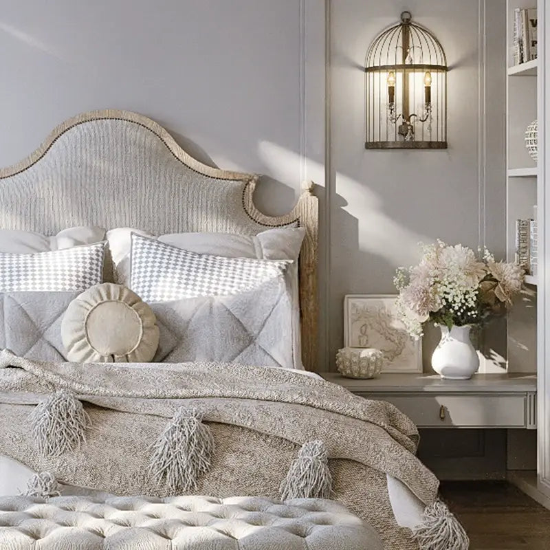 Sienna Solid Wood Wedding Bed Design