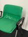 Vintage Italian Tecno Modus Signal Green Padded Armchair Mid-Century Design