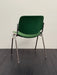 Vintage Italian Castelli DSC106 Stackable Chair by Giancarlo Piretti, Green Fabric