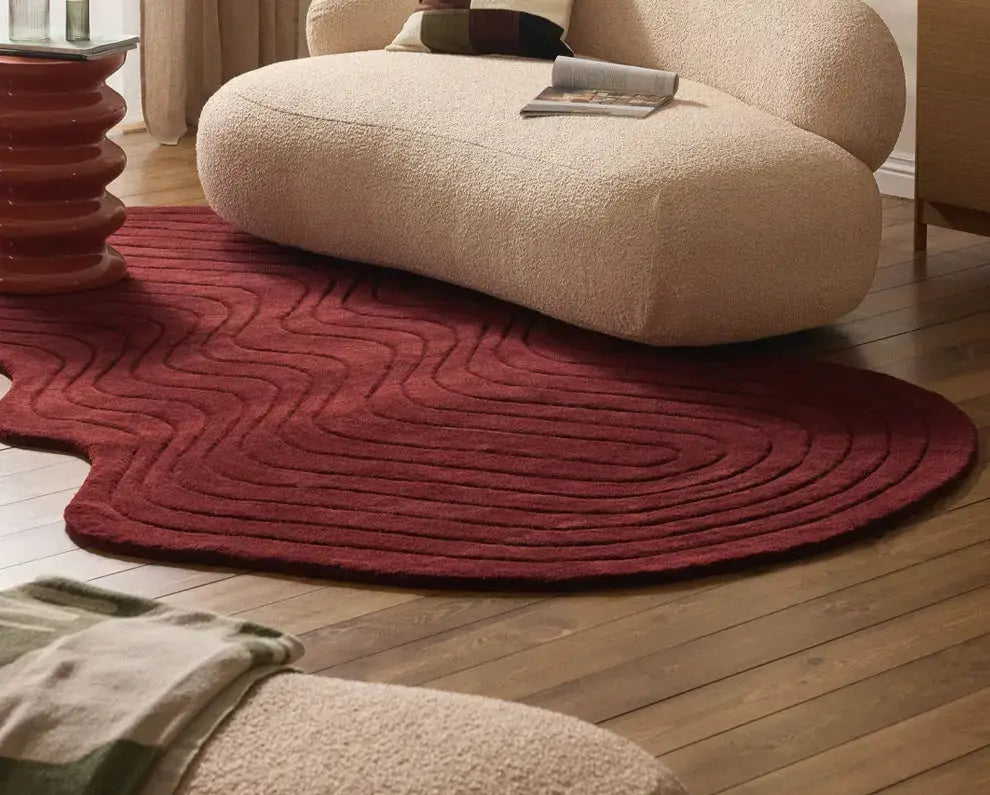 Cosette Luxury Hand-Woven Red Carpet – Formaldehyde-Free Design