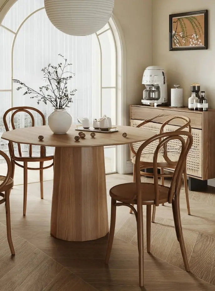Mathilde Rattan Chair Dining Table Set