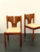 Charming 1960s Italian Walnut Fish-Tail Dining Chair by Mobil Girgi Furniture