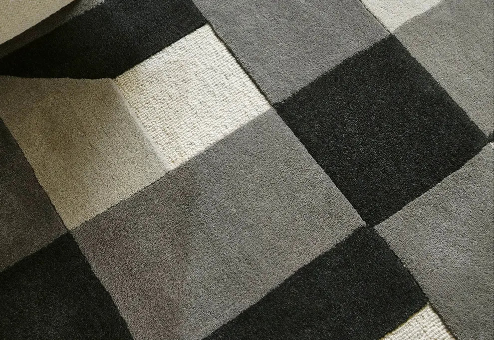 Modern French medieval carpet living room high-end bedroom bedside handmade geometric plaid retro Nordic light luxury custom
