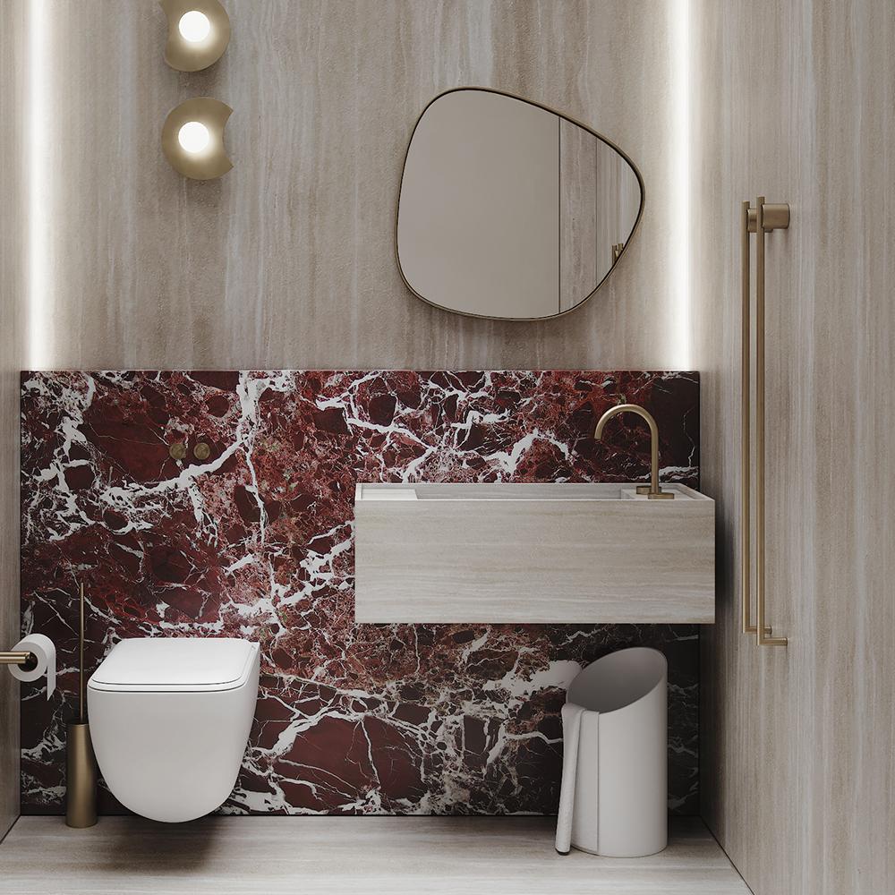 Louise Yellow Roman Cave Sink