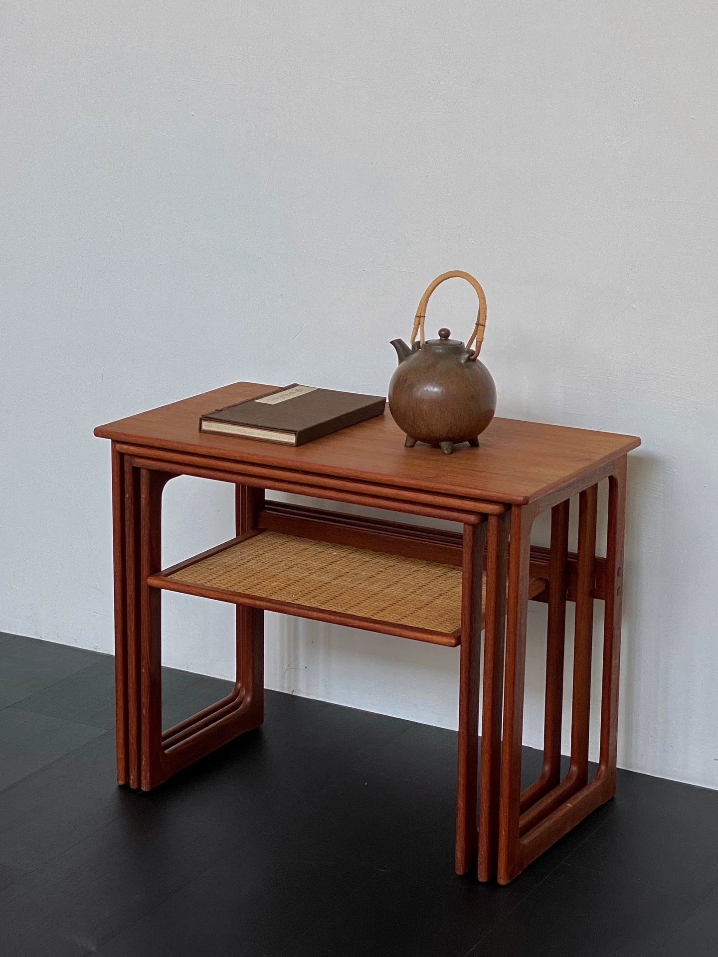 Authentic 1960s Danish Teak Nesting Coffee Tables Set by Andersen Wikkelsø