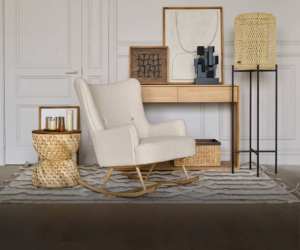Thierry Solid Wood Rocking Leisure Balcony Chair