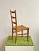 Vintage French Country Style Thonet Rope Woven High-Back Dining Chair