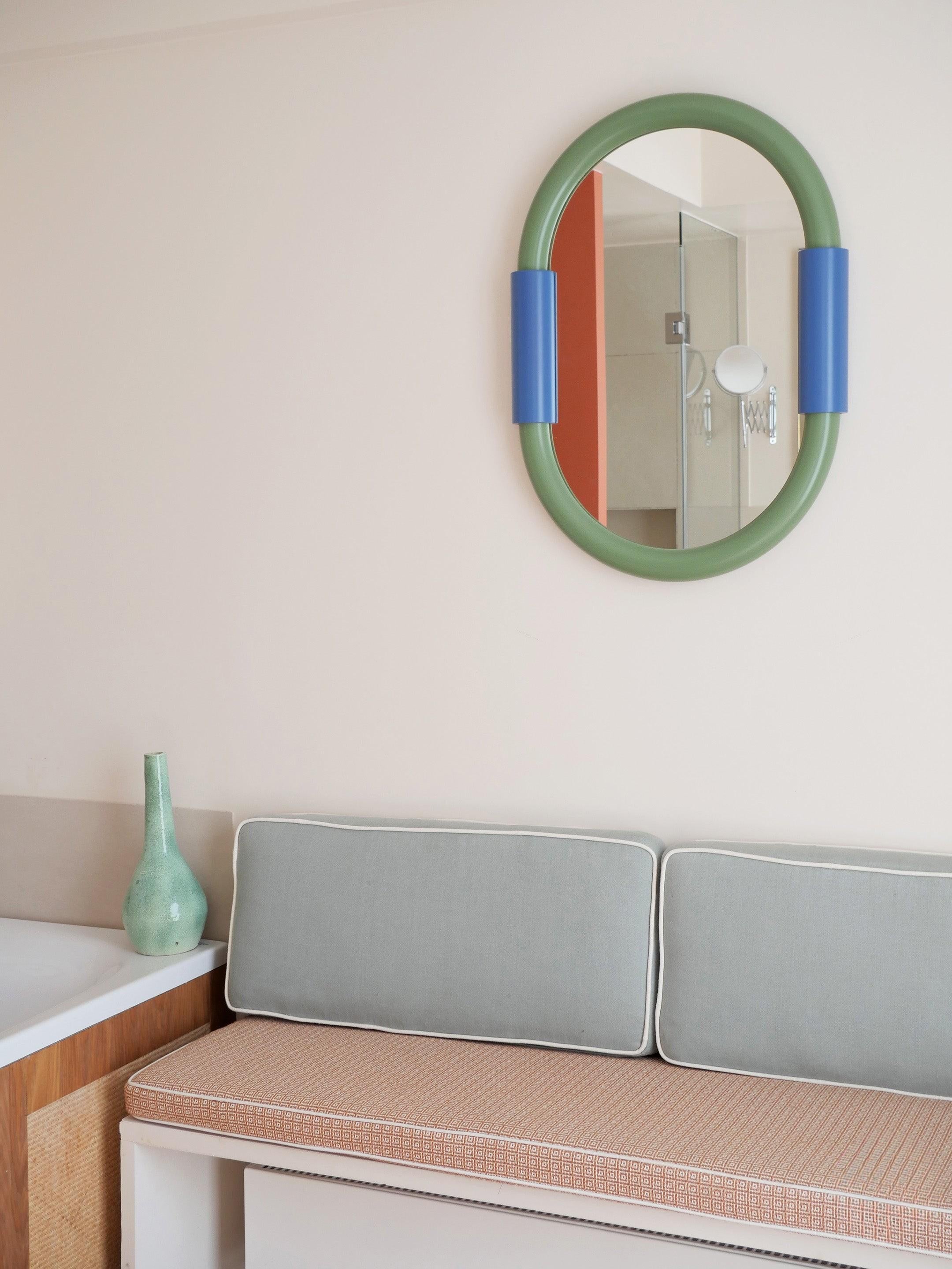 Aiden Oval Wall-Mounted Bathroom Mirror
