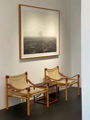 Luxury Arne Norell Sirocco Lounge Chair, Vintage Swedish Canvas & Wood