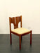 Charming 1960s Italian Walnut Fish-Tail Dining Chair by Mobil Girgi Furniture