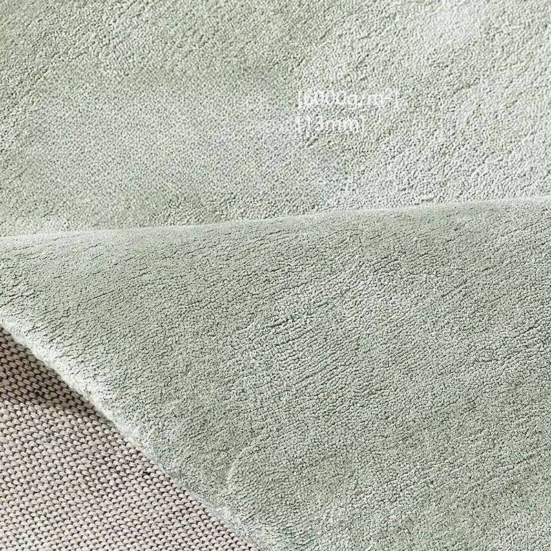 Emeric Custom Tencel Green Bedside Blanket – Luxurious Hand-Made Design