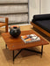Vintage 1960s Italian Rossi di Albizzate Square Coffee Table Mid-Century