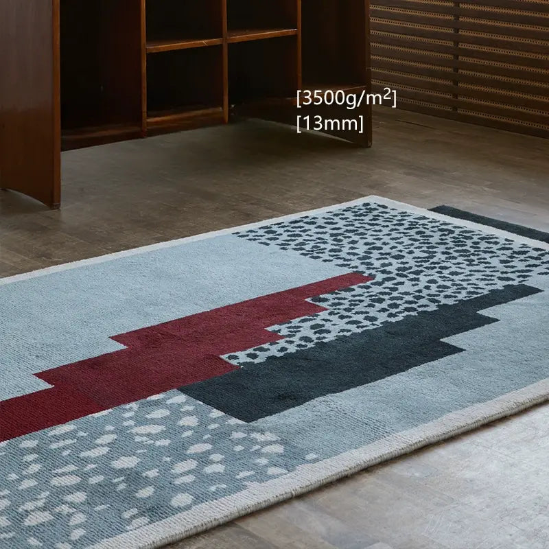 Basilien Handmade Irregular Shaped Carpet – Stylish Retro Design