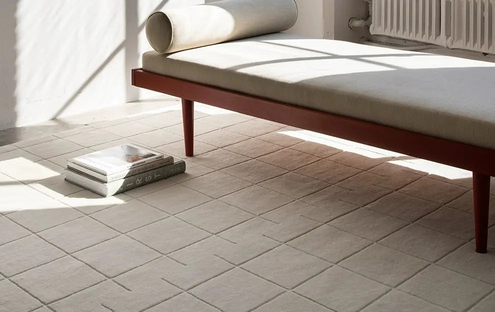 Silvain Handmade Retro Lattice Carpet – High-End Nordic Design