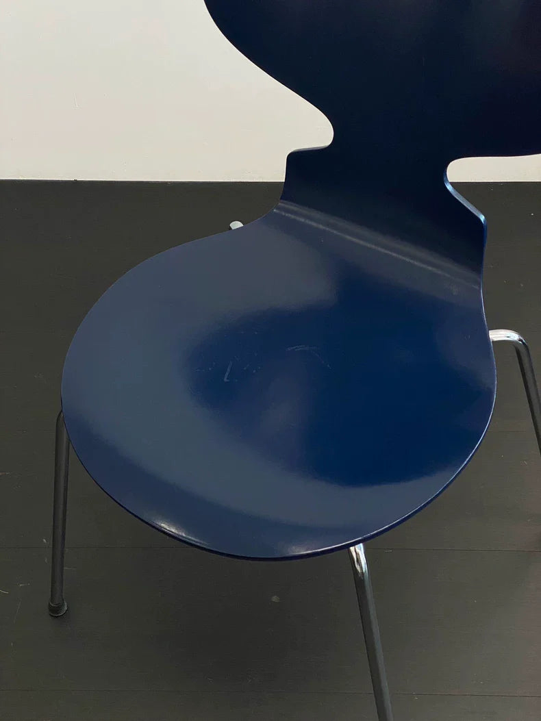 Iconic Arne Jacobsen Ant Chair: Four-Legged Stackable Plywood Danish Design