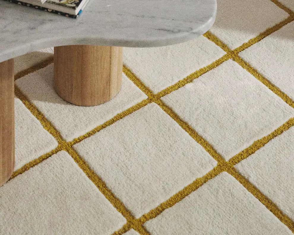 Sylvette Nordic Plaid High-Grade Carpet – Formaldehyde-Free Design
