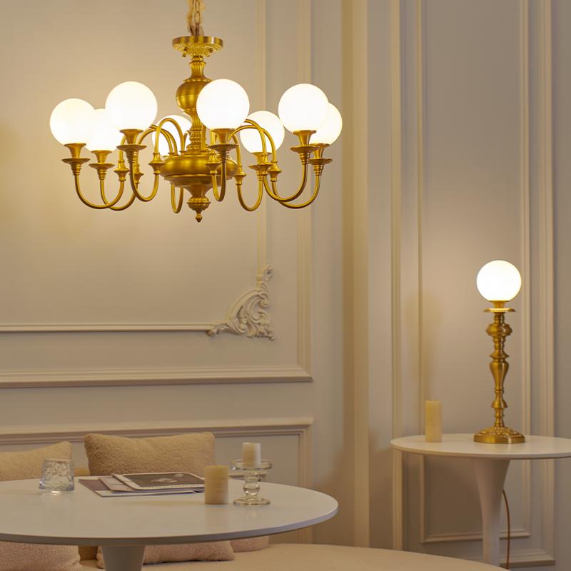 Lorenzo Retro Copper Chandelier Lamp