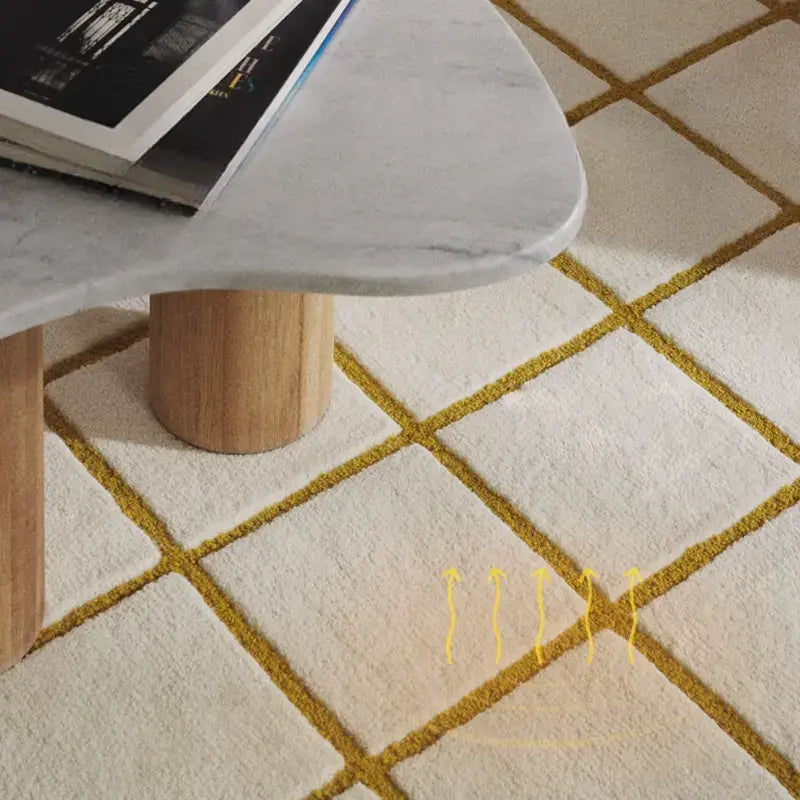 Sylvette Nordic Plaid High-Grade Carpet – Formaldehyde-Free Design