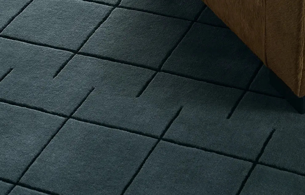 Silvain Handmade Retro Lattice Carpet – High-End Nordic Design
