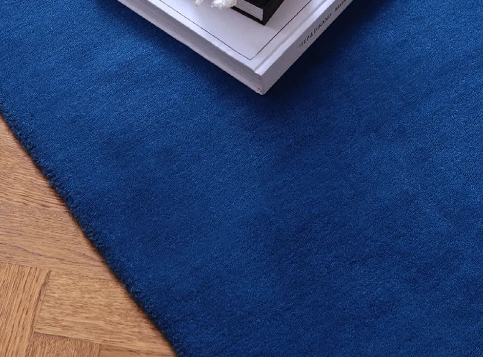 Noémie Custom Handmade Blue Coffee Table Blanket – Thickened Luxury Design