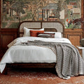 Sole Retro Solid Wood Double Bed Design