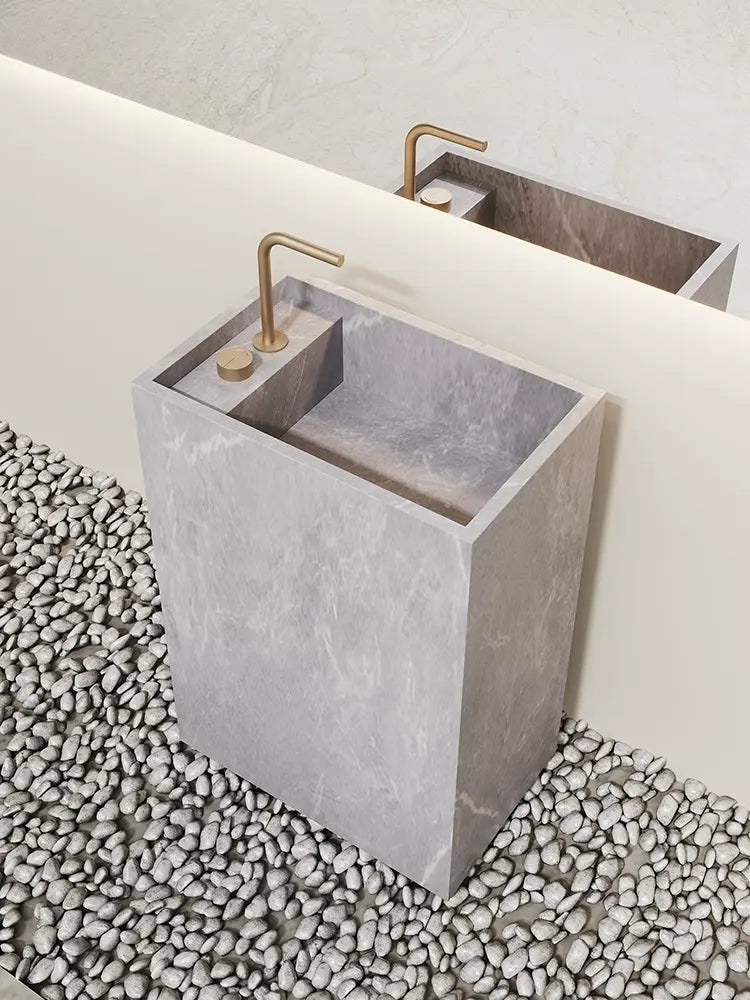 Kinsley Yellow Travertine Marble Sink